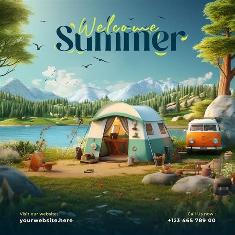 Welcome Summer Camping Est Un Mod Le De Publication Sur Les R Seaux