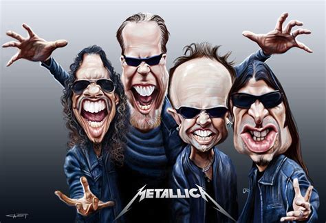 Rock Caricature By Sebastian Cast Karikaturen Lustige Karikaturen