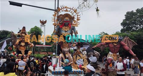 Hari Raya Nyepi 1946 Saka Umat Hindu Di Kediri Gelar Festival Ogoh Ogoh