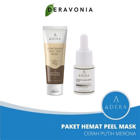 Jual ADERA LIGHTENING PEEL OFF MASK ORIGINAL MENCERAHKAN KULIT FLEK