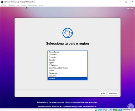 Cómo instalar macOS Monterey usando Oracle VirtualBox