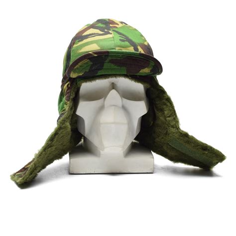 Authentic British army forces winter hat folding ears DPM woodland ...