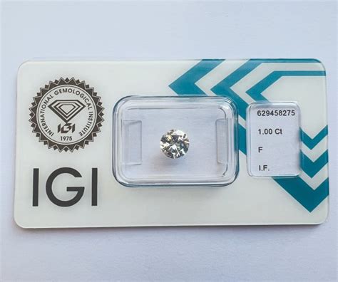 No Reserve Price 1 Pcs Diamond Natural 1 00 Ct Round F IF