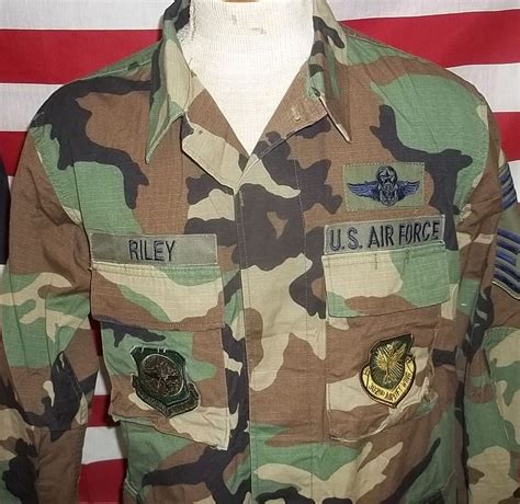 Vintage Us Air Force Bdu Shirt Worn By Chief Master Sergeant Etsy