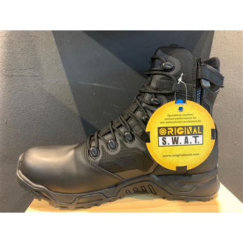 Original SWAT Alpha Fury 8 Side Zip Waterproof Polishable Toe Boot