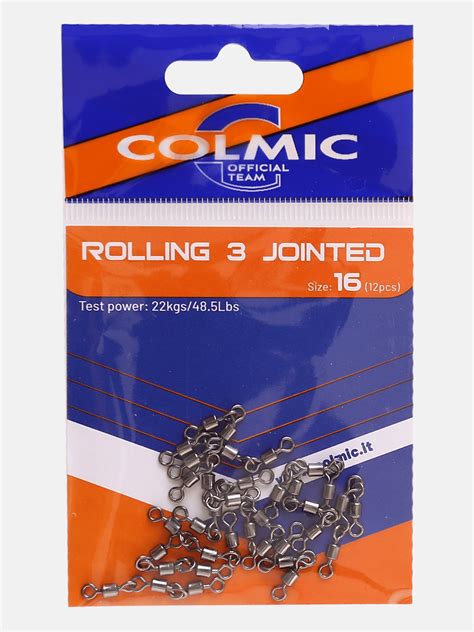 Colmic Rolling Jointed Size Swivels And Karabiners Fishing