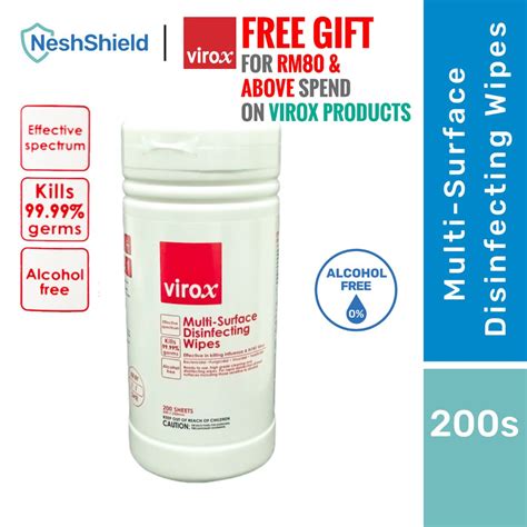 Ready Stock Virox Multi Surface Disinfecting Wipes Tissues Non