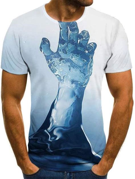 BGRFT Camiseta Gráfico Impresión 3D Camiseta 3D Ropa para Hombre B M