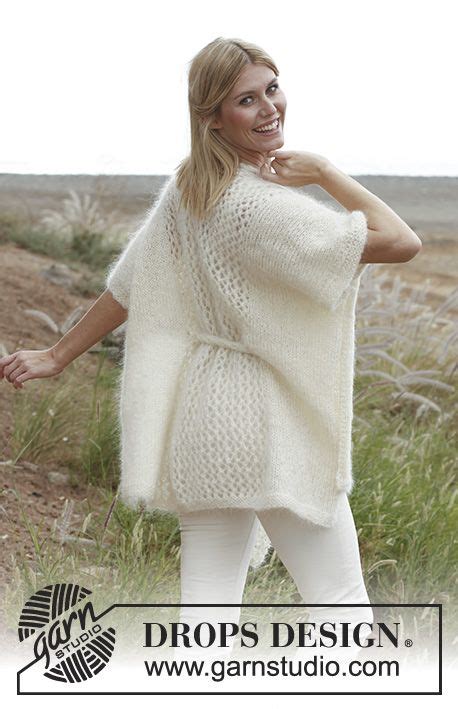 Milky Way Drops Knitted Drops Poncho In Vienna Or Melody