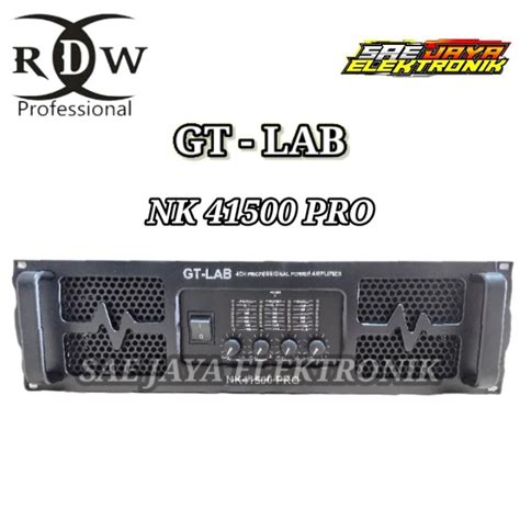 Jual Power Amplifier Rdw Gt Lab Nk Pro Nk Pro Chanel