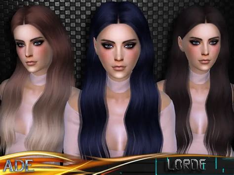 The Sims Resource Lorde Hair By Ade Darma Sims 4 Hairs