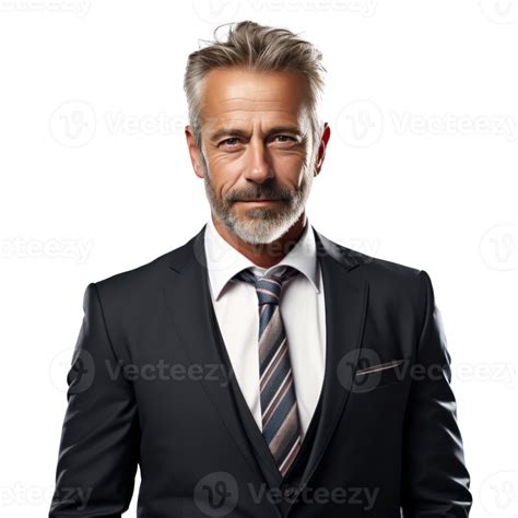 Handsome Old Business Man Isolated 30768013 Png