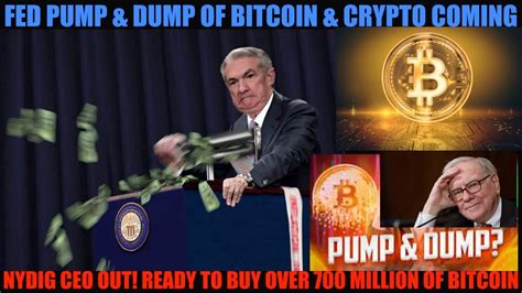 Get Ready Fed Pump Dump Of Bitcoin Crypto Coming Youtube