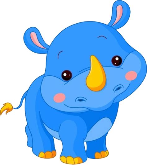 El Rincon De Mis Imagenes Baby Rhino Cute Cartoon Animals Cartoon