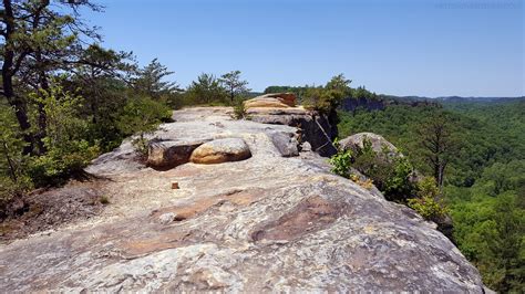 Scrambling To The Top Of Half Moon Rock The Best View In Red River