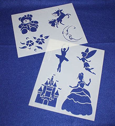 Mylar 2 Pieces of 14 Mil 8" X 10" Children's Stencils G- Painting /Cra ...