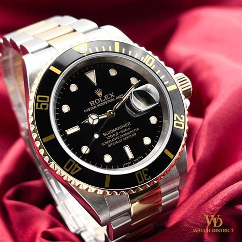 Rolex Half Gold Submariner Black Dial Allwatchmarket