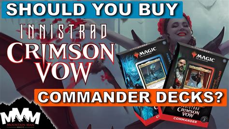 Should You Buy The Commander Decks From Innistrad Crimson Vow Youtube