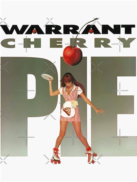 "Warrant's Cherry Pie album cover" Sticker for Sale by backinblackph ...