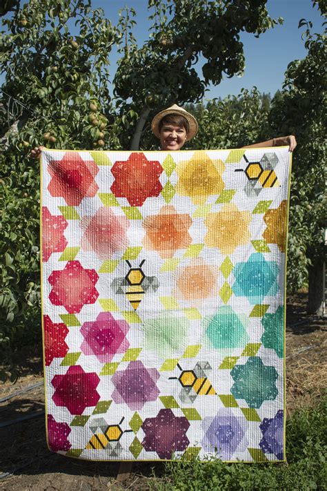 Bumblebee Blossoms Krista Moser Modern Quilt Patterns Quilt