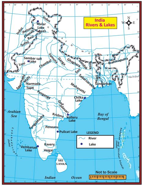 Drainage System Of India Map