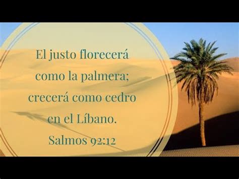 Salmos Devocional El Justo Florecer Como La Palmera Youtube