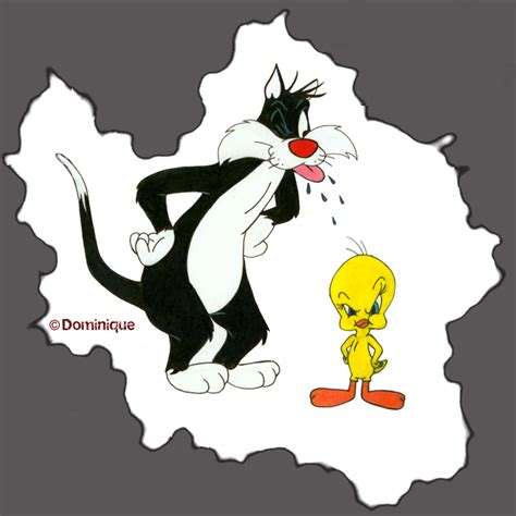 Sylvester and Tweety by SkullzNFishnets on DeviantArt