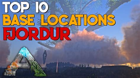 Top 10 PVE Base Locations In Ark Fjordur YouTube