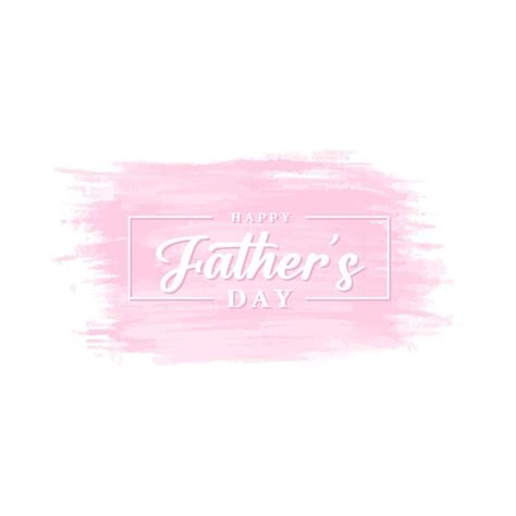 Premium Vector Happy Fathers Day Watercolor Stroke Card Design