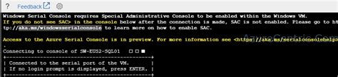 Serial Console Access On Azure Virtual Machine Azure Centric