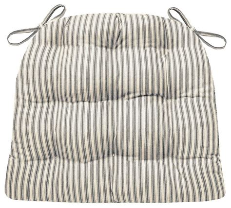 Ticking Stripe Dining Chair Pad