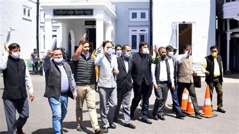 Himachal Assembly Monsoon Session Congress Stages Walkout As Speaker