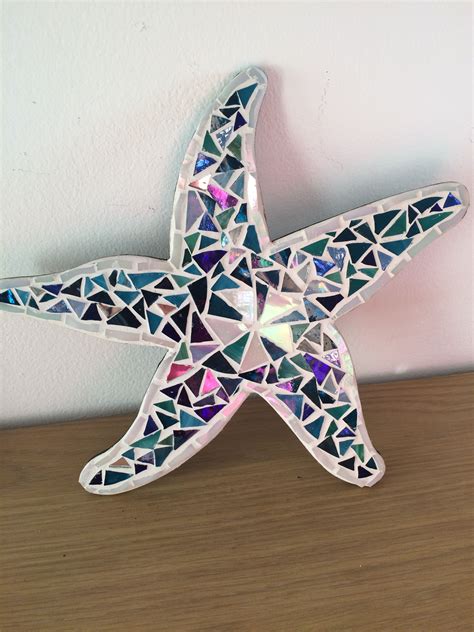 Mosaic Starfish In 2024 Mosaic Crafts Mosaic Art Mosaic Tiles Crafts