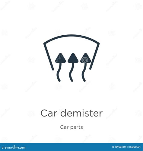 Car Demister Icon Vector Trendy Flat Car Demister Icon From Car Parts