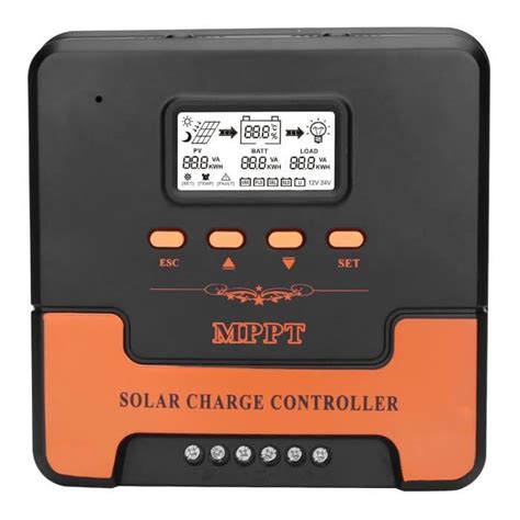 HUGOOME MPPT 100V 40A 12V 24V Auto Contrôleur de charge solaire pour