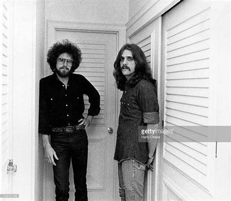 Singer Songwriters For The Eagles Don Henley And Glenn Frey Are Photographed For Los Angeles