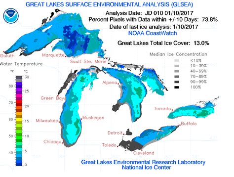 Ice cover on the Great Lakes | NOAA Great Lakes Environmental Research Laboratory