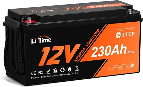 Amazon LiTime 12V 100Ah TM Low Temp Protection LiFePO4 Battery