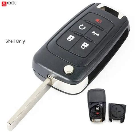 Keyecu Pcs Buttons Hu Blade Flip Key Shell For Chevrolet Camaro