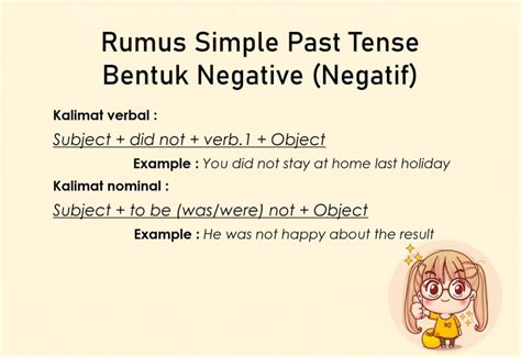 Rumus Dan Contoh Kalimat Simple Past Tense Bentuk Verbal Dan Nonverbal Sexiz Pix