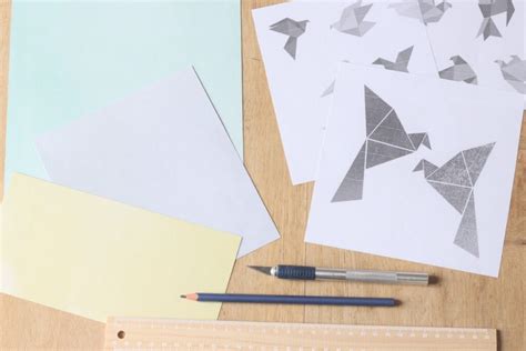 Tuto affiche origami DIY Blog déco Clem Around The Corner