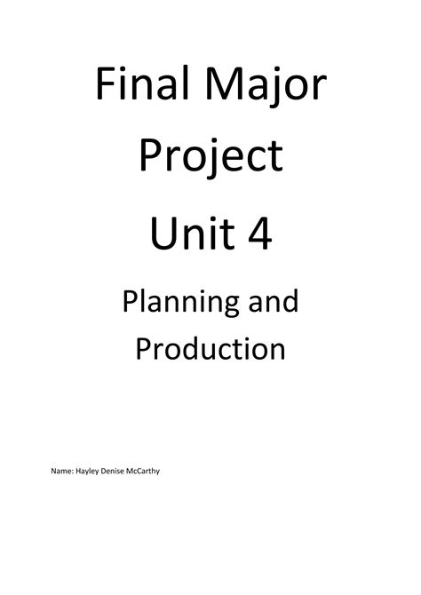 Final Major Project L03 Pdf