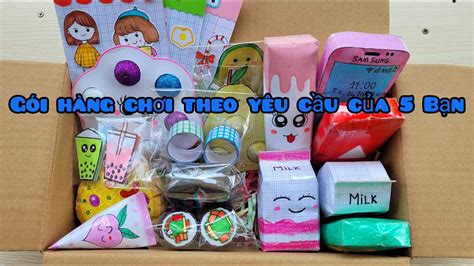 Gói Hàng Chơi Theo Yêu Cầu Của Fan Squishy Giấy Sổ Tay Sticker Washi