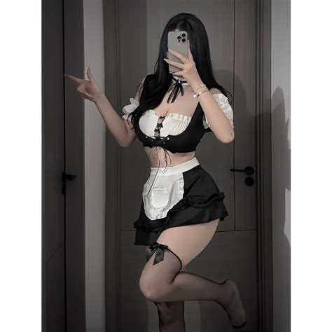 Lingerie Sexy Bonito Cosplay Uniforme Sexy Empregada Traje Traje Traje