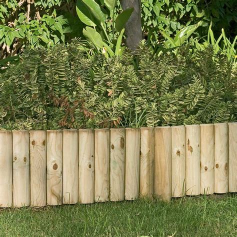 Bordure En Bois Fixe X Cm Diam Cm Catral Garden Sp Cialiste