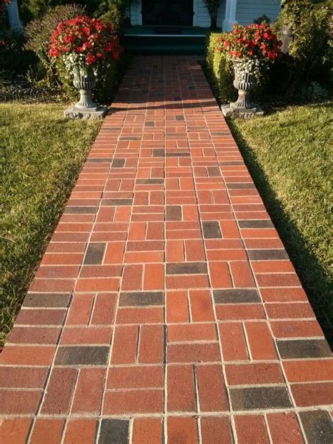 Brick Paver Patio Brick Pathway Diy Backyard Landscaping Brick