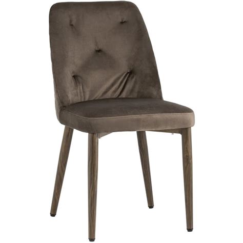 Стул Emma Chair Коричневый Велюр по цене 4 990 руб. купить в Москве с ...