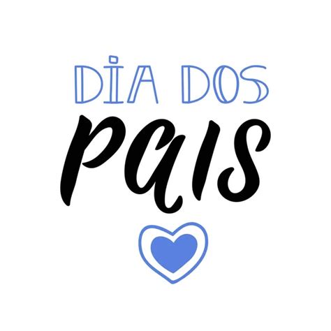 Feliz Dia Do Pai Em Portugu S Letras Ilustra O De Tinta Caligrafia