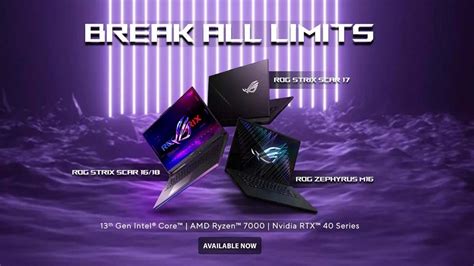 Asus Launches New Rog Strix Scar Series And Zephyrus M Laptops