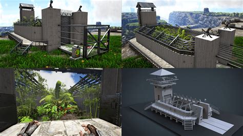 I Recreated The Raptor Containment Pen From Jurassic Park In Ark Ark